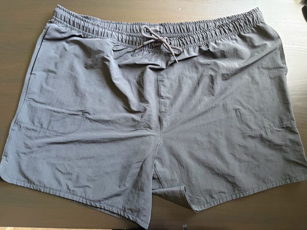 Allbirds Natural Run Short Men’s XXL Black Merino Wool Blend Lined 7” Shorts